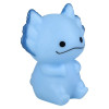 Rubber axolotl assortment 2" 500 pcs bulk toy gifts light blue.