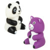 Rubber belly buddies 2.5" 288 pcs bulk toy gifts panda bear and cat.