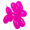Rubber balloon dog 2.5" 144 pcs bulk toy gifts fuchsia.