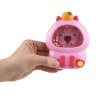 Capybara water game 5" 96 pcs bulk toy gifts pink in use.