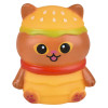 Rubber cat assortment 2" 500 pcs bulk toy gifts hamburger.