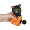 Halloween black cat foam ball blaster 5.5" 36 pcs bulk toy gifts in use.