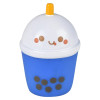 Rubber bubble tea assortment 2" 500 pcs bulk collectible toy gifts blue.