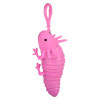 Wiggle sensory axolotl backpack clip 4" 144 pcs bulk toy gifts 4 assorted colors pink.