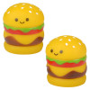 Rubber fast food collectible 2" 500 pcs bulk assorted toy gifts burger.