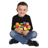 Rubber fruit collectible 2" 500 pcs bulk assorted toy gifts in use.