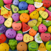 Rubber fruit collectible 2" 500 pcs bulk assorted toy gifts main.