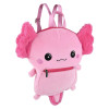 Axolotl plush mini backpack 11.5" x 14" 36 pcs bulk toy gifts angle.