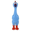 Giant rubber chicken 24" 6 pcs bulk toy gifts blue front.
