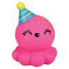 Rubber octopus assortment 2" 500 pcs bulk toy gifts 10 assorted characters pink party.
