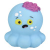 Rubber octopus assortment 2" 500 pcs bulk toy gifts 10 assorted characters blue and confused.