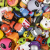 Rubber collectible mix 2-2.5" 500 pcs bulk assorted toy gifts main.