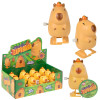 Wind-up capybara 2.75" 144 pcs bulk toy gifts with inner display case.