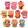 Red panda rubber characters 2" 500 pcs bulk toy gifts 10 assorted styles..