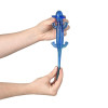 Sticky and stretchy axolotl 8" 144 pcs bulk toy gifts 4 assorted colors in hands.