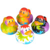 Rubber Duckies Paint Splat – 576 Pieces Bulk, 2", 4 Colors