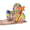 Rubber Duckies Swirl Jumbo – 48 Pieces Bulk, 6”, 4 Swirl Styles