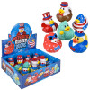 Rubber Duckies Patriotic Assortment – 72 Pieces Bulk, 3.5", 6 USA Styles