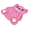Valentine's glitter bear bubble popper fidget toy bulk 144 pieces 6.25 inch pink angle.
