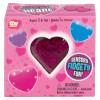 Squeezy sparkle sugar heart fidget toy bulk 72 pieces 2.5 inch 4 colors individual packaging.