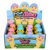 Easter chick fidget pop tube bulk 144 pieces 7 inch 4 colors box front