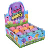 Squish and Stretch Easter Bunny – 96 Pieces Bulk, 3.25"