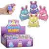 Squish sticky glitter Easter bunny bulk 144 pieces 2.5 inch 4 colors package