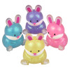 Squish sticky glitter Easter bunny bulk 144 pieces 2.5 inch 4 colors main