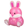 Squish sticky glitter Easter bunny bulk 144 pieces 2.5 inch 4 colors bunny left