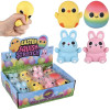 Easter squish stretch assortment bulk 144 pieces 2.75 to 3.25 inch package