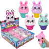Squish and stretch Easter ice cream bunny bulk 96 pieces 5 inch 4 colors package