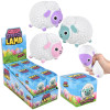Squish and stretch Easter lamb bulk 96 pieces 3.5 inch 3 colors package