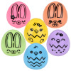 Squeezy sugar pastel Easter eggs bulk 72 pieces 2.5 inch main