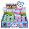 Sensory wiggle Easter bunny bulk 144 pieces 5 inch 2 colors box front