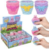 Squeezy pop up bunny in Easter basket bulk 144 pieces 3 inch 3 colors.