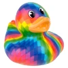 Rainbow Pixel Rubber Duckies 2" Each