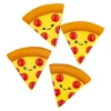 2" Pizza Rubber Duckies Bulk 500 Pieces Party Favors Carnival Prizes In Display Box