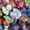 2" Printed Rubber Duckies Bulk 600 Pieces Party Favors Carnival Prizes Front View