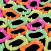 Halloween Neon Goofy Teeth Toys 2" Each