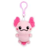 Plush Axolotl Backpack Clip-On 3.5" Each