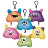 Monster Plush Backpack Clip-On Bulk 144 Pieces