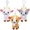 Plush Goat Backpack Clip-On 4" Each