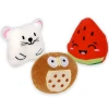 Embroidered Character Mini Value Plush Toys 3" Each