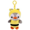 Penguin Backpack Clip Plush Toys 5" Each