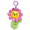 Flower Backpack Clip Plush Toys Wholesale Case of 240