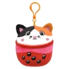 Bubble Tea Plush Animal Backpack Clip Toys Bulk Party Favors