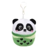 Bubble Tea Plush Animal Backpack Clip Toys for Claw Machines and Prize Counters