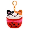 Bubble Tea Plush Animal Backpack Clip Toys Bulk Party Favors