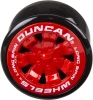 Duncan Wheels yo-yo in red, front view