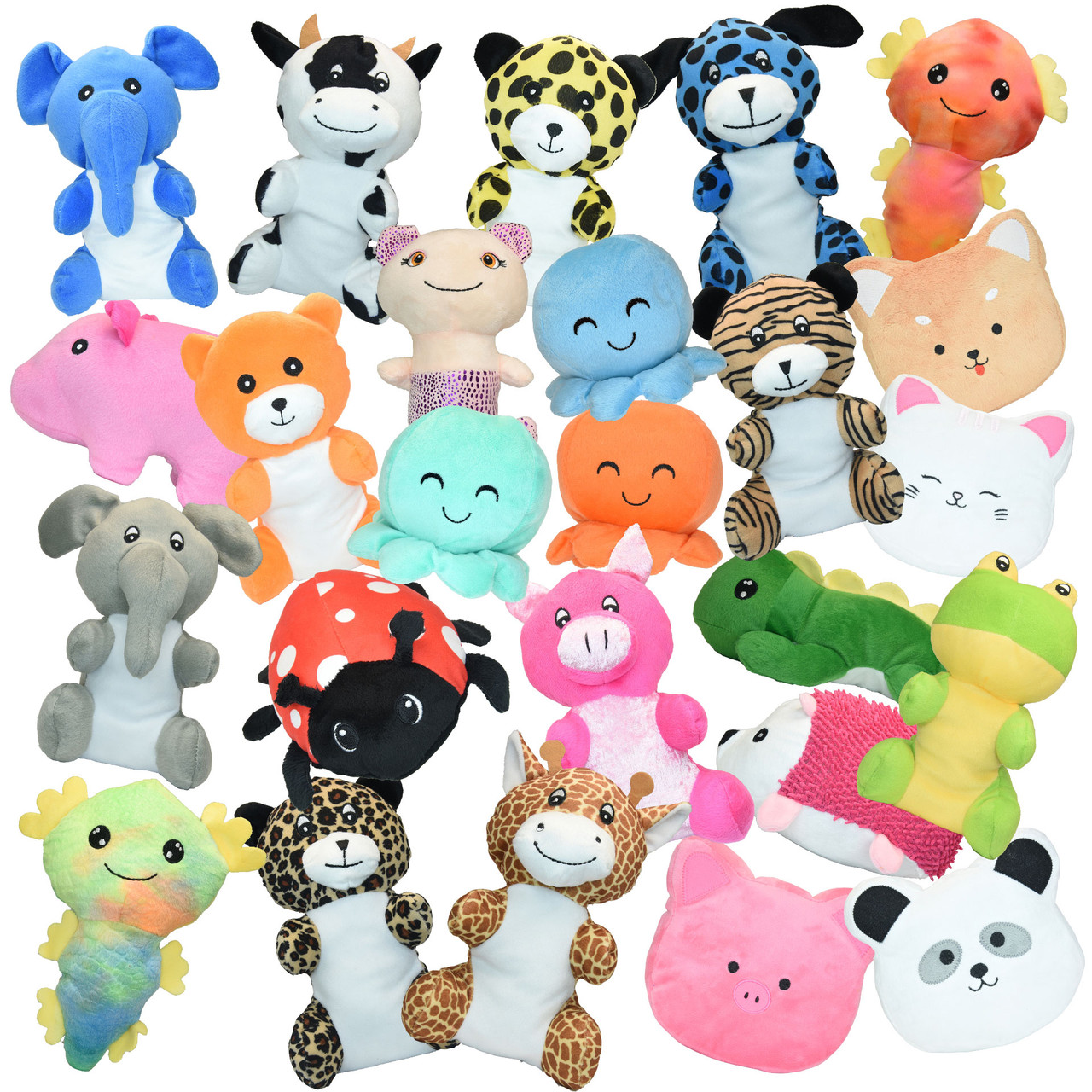 Toy Barn® Bulk Stuffed Animals 6–9 Inch Assorted Plush Packs